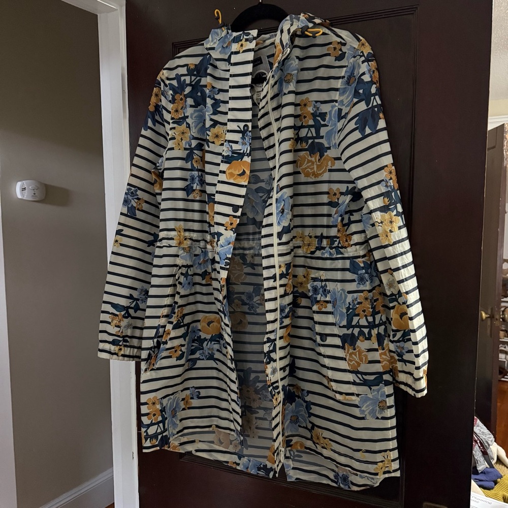 Joules Golightly Floral Striped Women's Rain Jacket